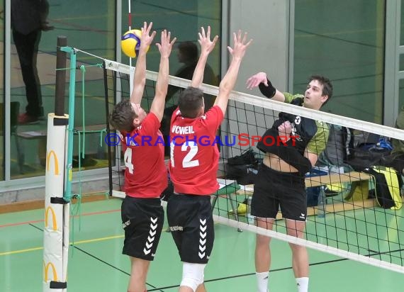 2022/23 Volleyball Herren Oberliga SG Helmstadt/Sinsheim vs VC Weil (© Siegfried Lörz)