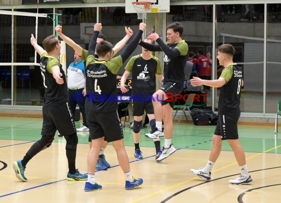 2022/23 Volleyball Herren Oberliga SG Helmstadt/Sinsheim vs VC Weil (© Siegfried Lörz)