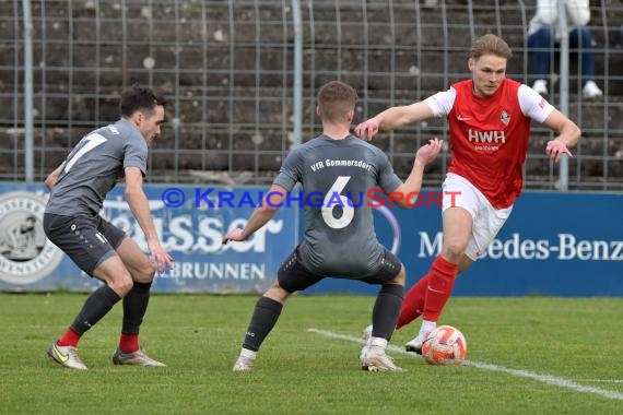 Saison 22/23 Verbandsliga Baden VfB Eppingen vs VfR Gommersdorf (© Siegfried Lörz)