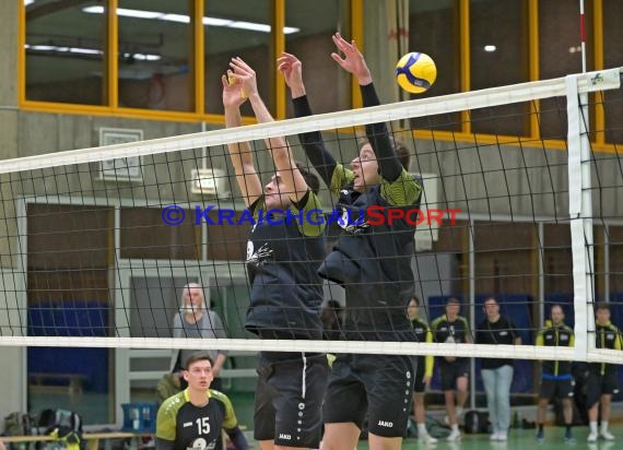 2022/23 Volleyball Herren Oberliga SG Helmstadt/Sinsheim vs VC Weil (© Siegfried Lörz)