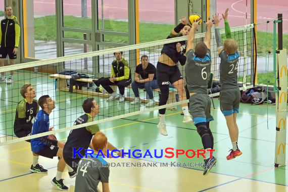 Volleyball-Oberliga-SG-Sinsheim/Helmstadt-vs-VSG-Kleinsteinbach (© Siegfried Lörz)