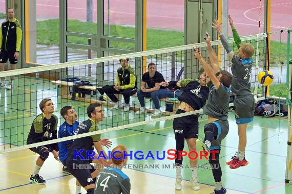 Volleyball-Oberliga-SG-Sinsheim/Helmstadt-vs-VSG-Kleinsteinbach (© Siegfried Lörz)