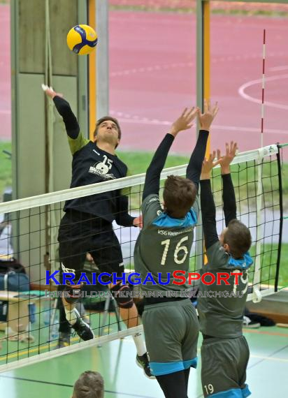 Volleyball-Oberliga-SG-Sinsheim/Helmstadt-vs-VSG-Kleinsteinbach (© Siegfried Lörz)