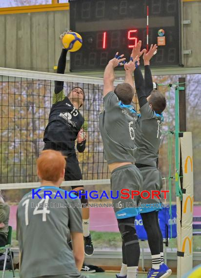 Volleyball-Oberliga-SG-Sinsheim/Helmstadt-vs-VSG-Kleinsteinbach (© Siegfried Lörz)