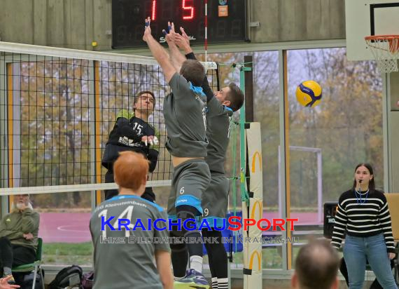 Volleyball-Oberliga-SG-Sinsheim/Helmstadt-vs-VSG-Kleinsteinbach (© Siegfried Lörz)