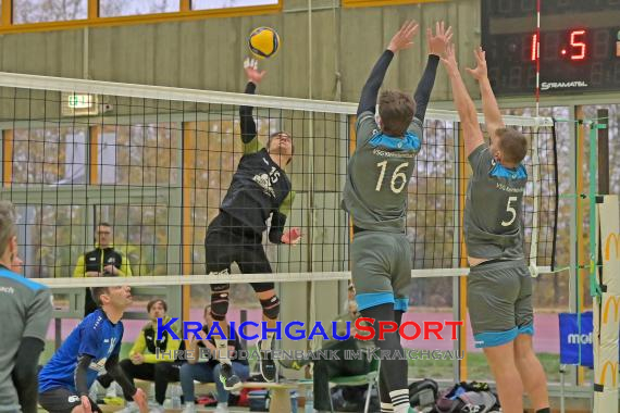 Volleyball-Oberliga-SG-Sinsheim/Helmstadt-vs-VSG-Kleinsteinbach (© Siegfried Lörz)