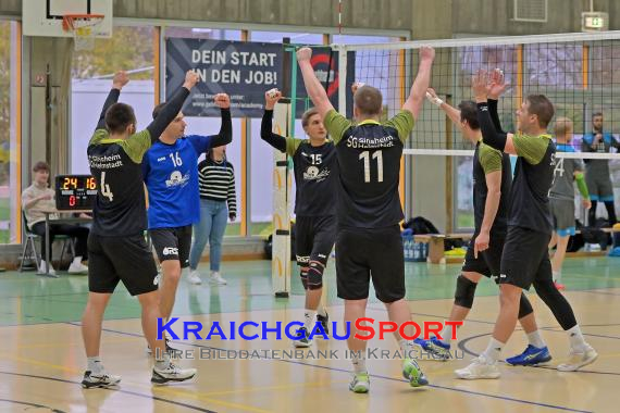 Volleyball-Oberliga-SG-Sinsheim/Helmstadt-vs-VSG-Kleinsteinbach (© Siegfried Lörz)