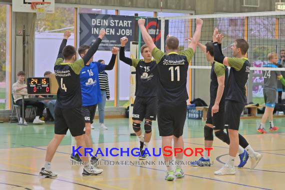 Volleyball-Oberliga-SG-Sinsheim/Helmstadt-vs-VSG-Kleinsteinbach (© Siegfried Lörz)