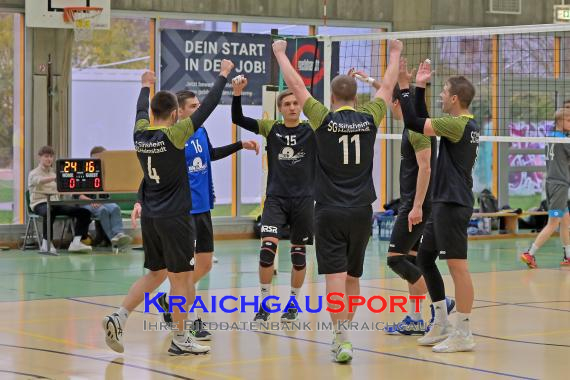 Volleyball-Oberliga-SG-Sinsheim/Helmstadt-vs-VSG-Kleinsteinbach (© Siegfried Lörz)