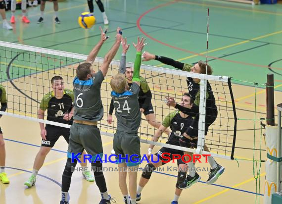 Volleyball-Oberliga-SG-Sinsheim/Helmstadt-vs-VSG-Kleinsteinbach (© Siegfried Lörz)