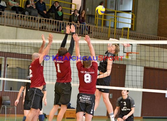 Volleyball Herren Verbandsliga SG Sinsheim/Waibstadt/Helmstadt vs TSG Blankenloch 3 (© Siegfried Lörz)