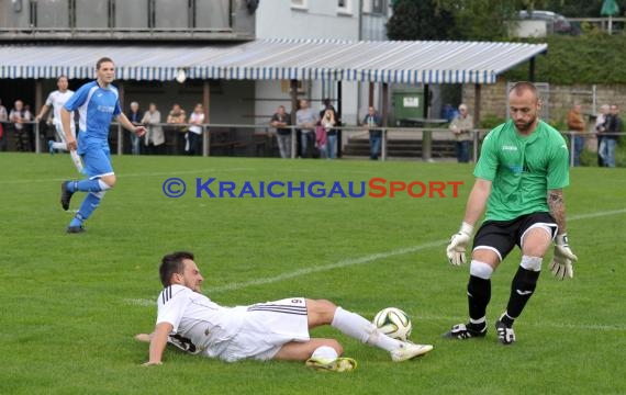 Landesliga Rhein Neckar TSV Kürnbach - FC Dossenheim 12.10.2014 (© Siegfried)