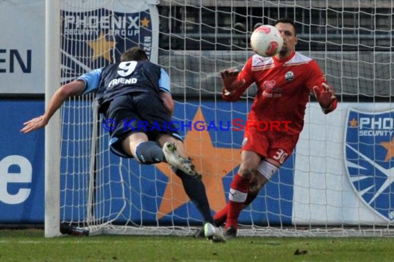 25. Spieltag 2.Bundesliga SV Sandhausen gegen TSV 1860 München 08.03.2013 (© Siegfried Lörz)