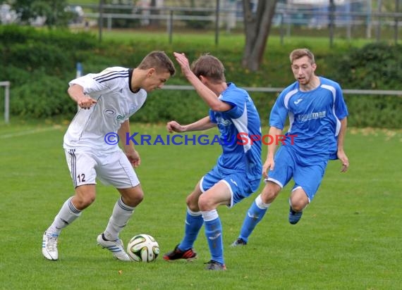 Landesliga Rhein Neckar TSV Kürnbach - FC Dossenheim 12.10.2014 (© Siegfried)