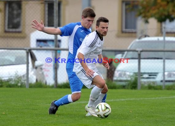 Landesliga Rhein Neckar TSV Kürnbach - FC Dossenheim 12.10.2014 (© Siegfried)