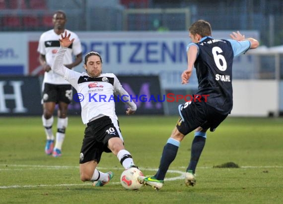 25. Spieltag 2.Bundesliga SV Sandhausen gegen TSV 1860 München 08.03.2013 (© Siegfried Lörz)