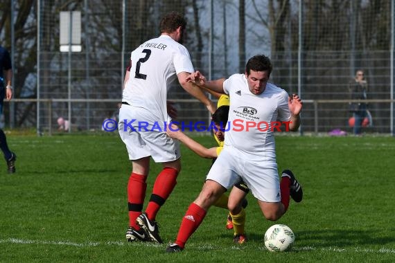 Kreisklasse B1 Sinsheim FC Weiler vs FV Landshausen 02.04.2017  (© Siegfried Lörz)