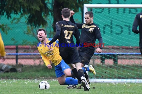 Kreisklasse  SV Gemmingen vs FV Landshausen 05.11.2017 (© Kraichgausport / Loerz)