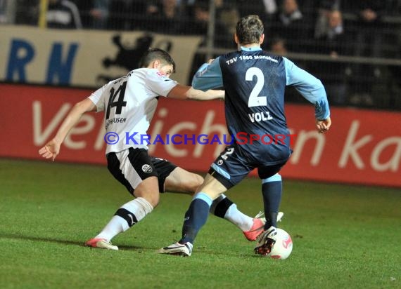 25. Spieltag 2.Bundesliga SV Sandhausen gegen TSV 1860 München 08.03.2013 (© Siegfried Lörz)