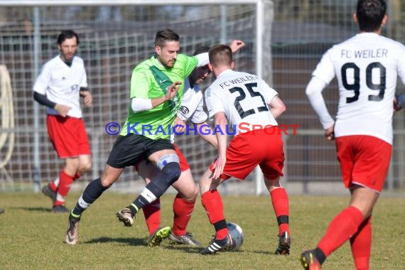 Kreisklasse B1 Sinsheim FC Weiler vs TSV Eichtersheim 25.02.2017 (© Siegfried Lörz)