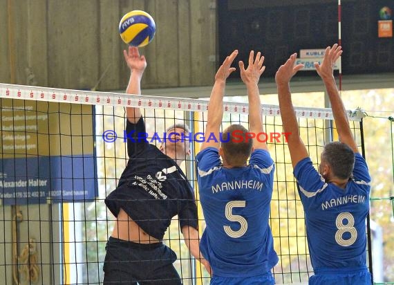 Volleyball Herren Verbandsliga SG Sinsheim/Waibstadt/Helmstadt gegen VSG Mannheim-2 (© Siegfried Lörz)