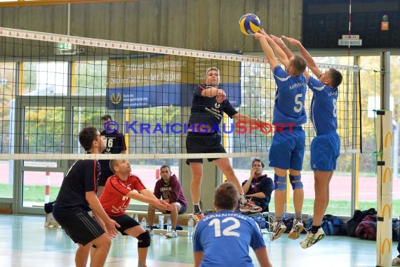 Volleyball Herren Verbandsliga SG Sinsheim/Waibstadt/Helmstadt gegen VSG Mannheim-2 (© Siegfried Lörz)