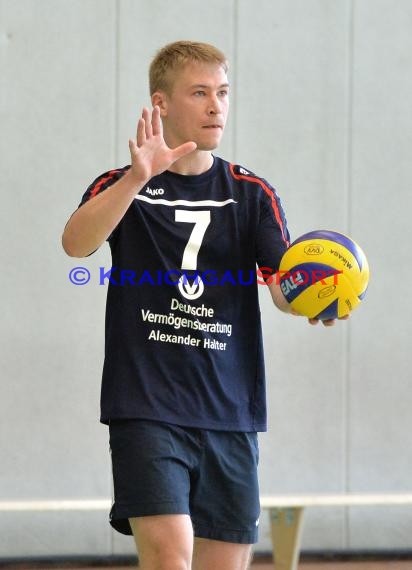 Volleyball Herren Verbandsliga SG Sinsheim/Waibstadt/Helmstadt gegen VSG Mannheim-2 (© Siegfried Lörz)