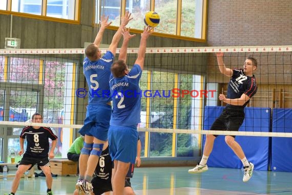 Volleyball Herren Verbandsliga SG Sinsheim/Waibstadt/Helmstadt gegen VSG Mannheim-2 (© Siegfried Lörz)