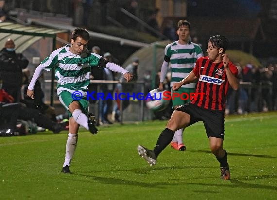 Verbandsliga Nordbaden 20/21 FC Zuzenhausen vs SpVgg Neckarelz (© Siegfried Lörz)