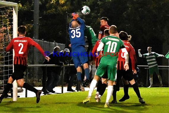 Verbandsliga Nordbaden 20/21 FC Zuzenhausen vs SpVgg Neckarelz (© Siegfried Lörz)