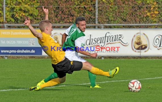 Landesliga Rhein Neckar FC Zuzenhausen gegen DJK/FC Ziegelhausen/Peterstal 12.10.2014 (© Siegfried)