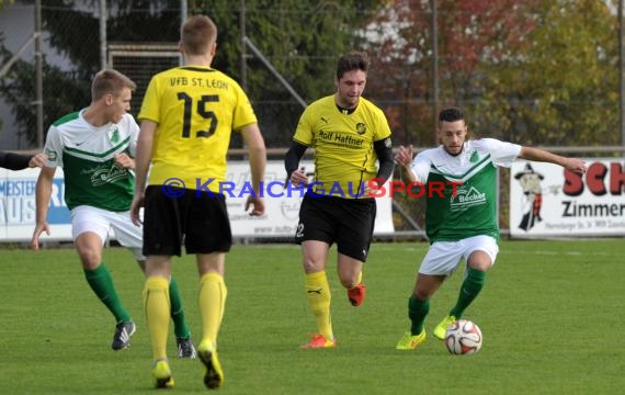 Landesliga Rhein Neckar FC Zuzenhausen gegen VfB St. Leon 25.10.2014 (© Siegfried)