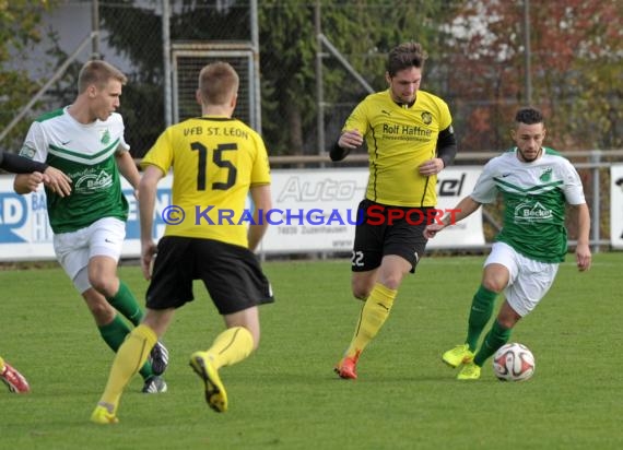 Landesliga Rhein Neckar FC Zuzenhausen gegen VfB St. Leon 25.10.2014 (© Siegfried)