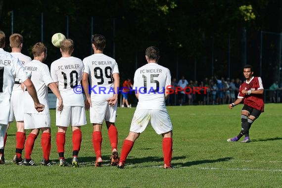 Kreisklasse B1 Sinsheim FC Weiler vs FC Berwangen 28.08.2016 (© Siegfried Lörz)