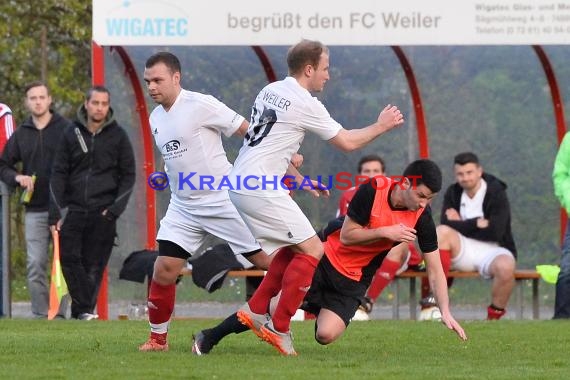 Sinsheim Kreisklasse B1 FC Weiler gegen TSV Ittlingen 21.04-2016 (© Siegfried Lörz)