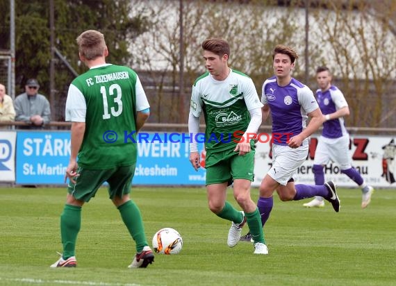 Verbandsliga Nordbaden FC Zuzenhausen vs SpVgg Durlach-Aue (© Siegfried Lörz)