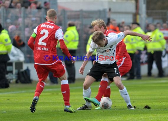 2. Bundesliga SV Sandhausen - 1. FC Köln Hardtwaldstadion Sandhausen 16.02.2013 (© Kraichgausport / Loerz)