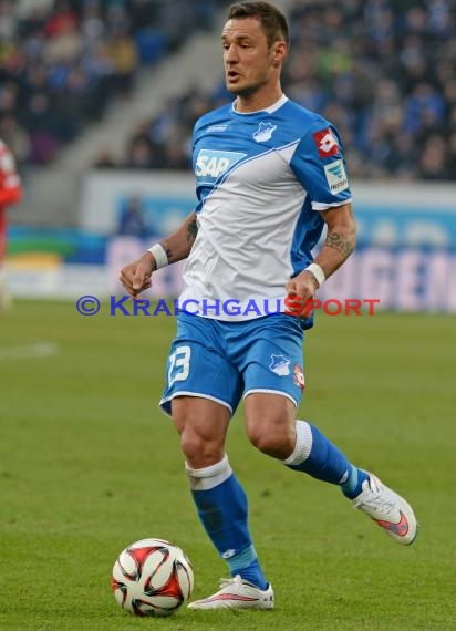 1. Fußball Bundesliga TSG 1899 Hoffenheim -VfB Stuttgart in der Wirsol Rhein Neckar Arena Sinsheim 14.02.2015  (© Fotostand / Loerz)