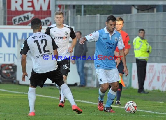 2. Bundesliga SV Sandhausen - TSV 1860 München Hardtwaldstadion Sandhausen 23.09.2014 (© Siegfried Lörz)