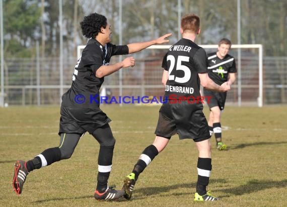 Kreisklasse B1 FC Weiler - SV Eichelberg 08.03.2015 (© Siegfried Lörz / Loerz)