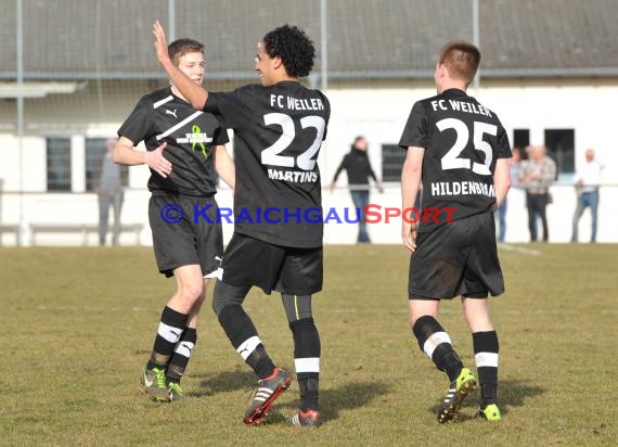 Kreisklasse B1 FC Weiler - SV Eichelberg 08.03.2015 (© Siegfried Lörz / Loerz)