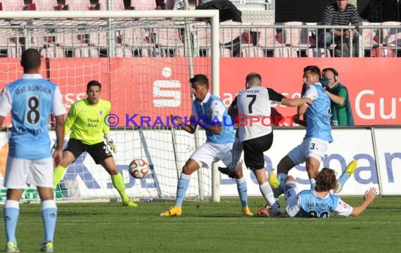 2. Bundesliga SV Sandhausen - TSV 1860 München Hardtwaldstadion Sandhausen 23.09.2014 (© Siegfried Lörz)