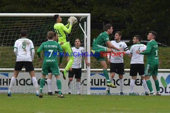 Verbandsliga Nordbaden 17/18 FC Kirrlach vs FC Zuzenhausen 07.10.2017 (© Siegfried Lörz)