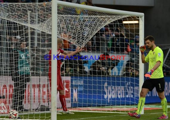 1. Fußball Bundesliga TSG 1899 Hoffenheim -VfB Stuttgart in der Wirsol Rhein Neckar Arena Sinsheim 14.02.2015  (© Fotostand / Loerz)