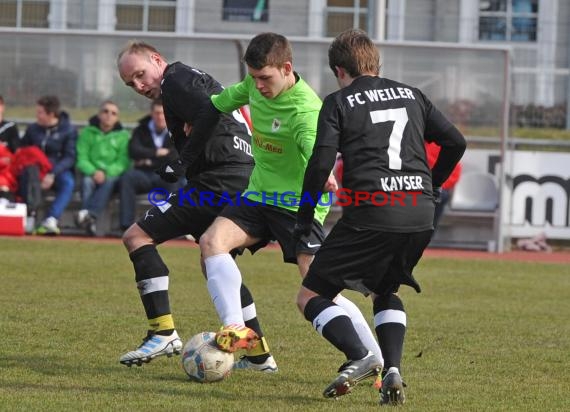  Kreisklasse B1 Sinsheim: SV Sinsheim -  FC Weiler 13.04.2013  (© Siegfried)