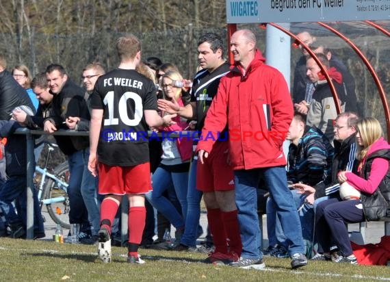 FC Weiler - SV Babstadt Kreisklasse B1 Sinsheim 07.04.2013  (© Siegfried)