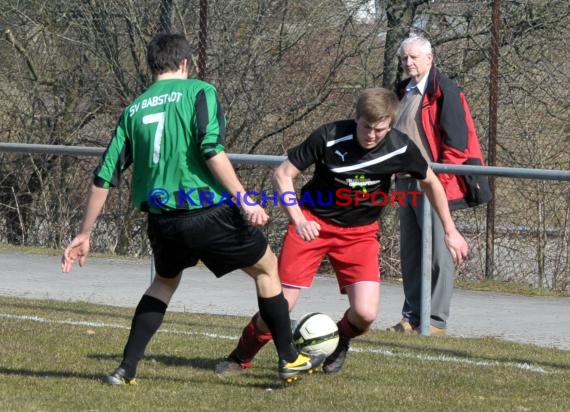 FC Weiler - SV Babstadt Kreisklasse B1 Sinsheim 07.04.2013  (© Siegfried)