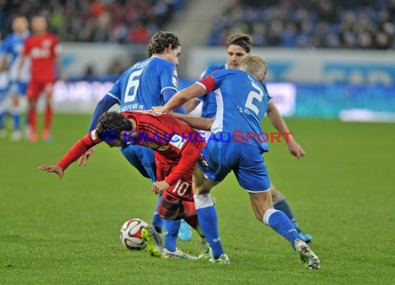 1. Fußball Bundesliga TSG 1899 Hoffenheim - Bayer Leverkusen in der Wirsol Rhein Neckar Arena Sinsheim 17.12.2014  (© Fotostand / Loerz)