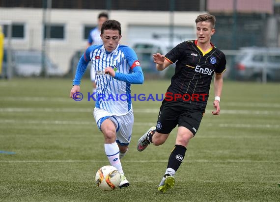 EnBW-Oberliga B-Junioren BaWü TSG 1899 Hoffenheim II gegen Karlsruher SC II 02.04.2016 (© Siegfried Lörz)