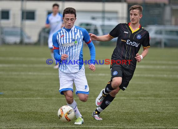 EnBW-Oberliga B-Junioren BaWü TSG 1899 Hoffenheim II gegen Karlsruher SC II 02.04.2016 (© Siegfried Lörz)